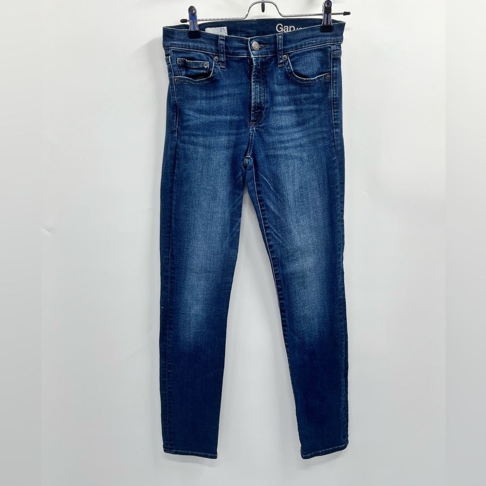 Gap Dark Wash Slim Straight Denim Jeans Size 27